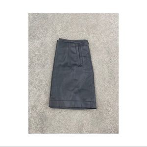 H&M Black Leather Skirt